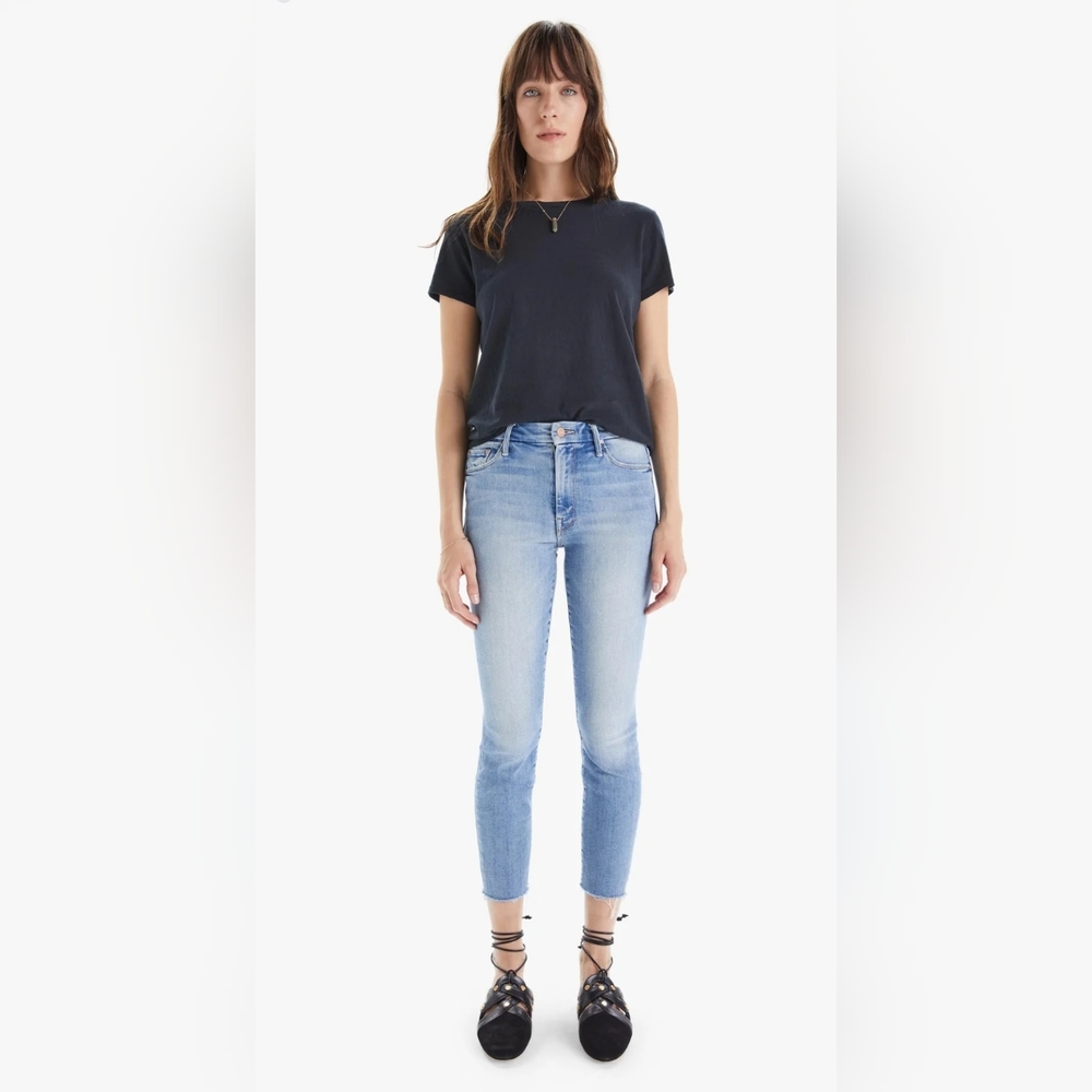 MOTHER Looker Ankle Fray Jeans
